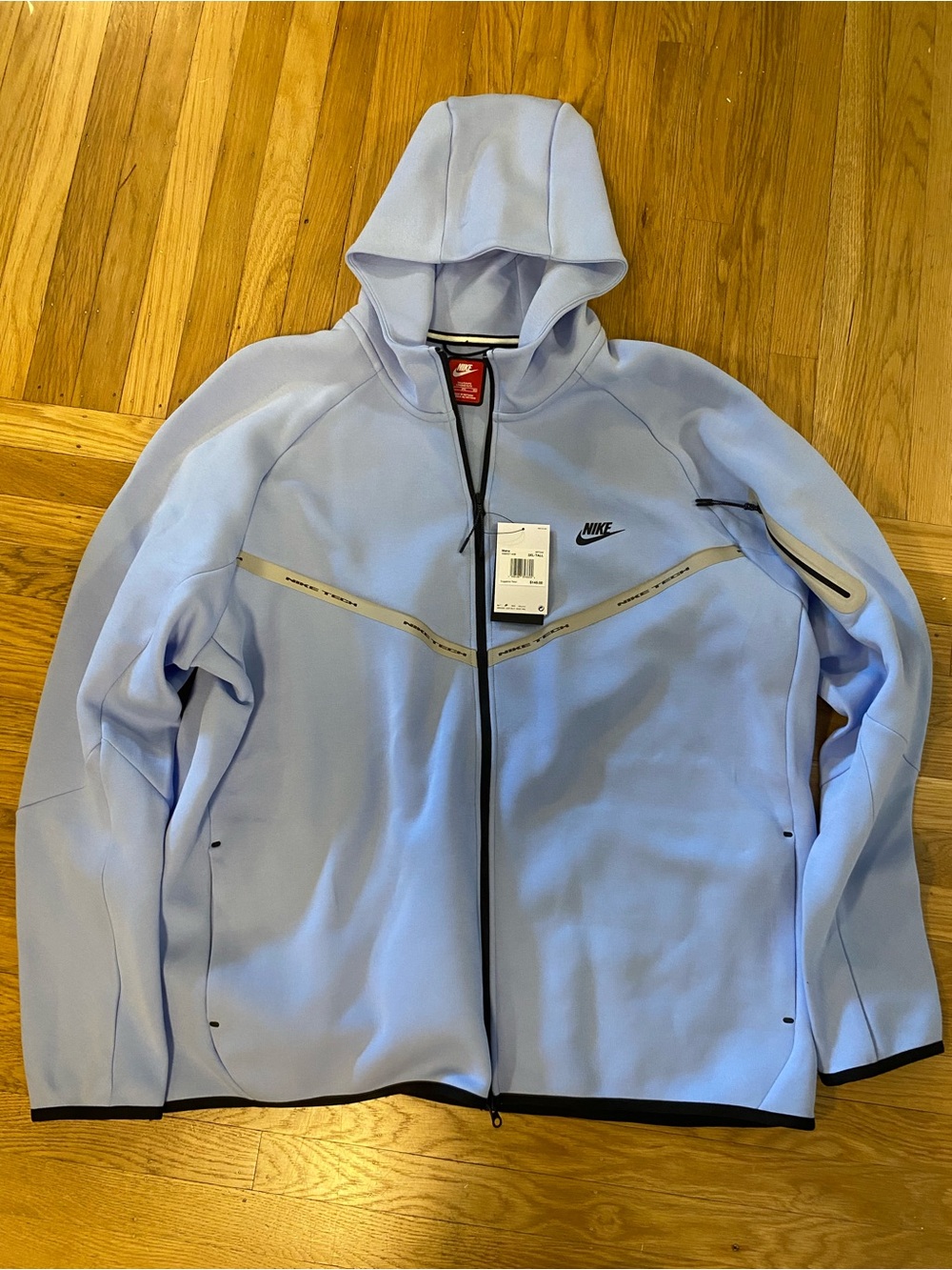 NEW Nike Tech Fleece Windrunner Reflective Jacket Blue